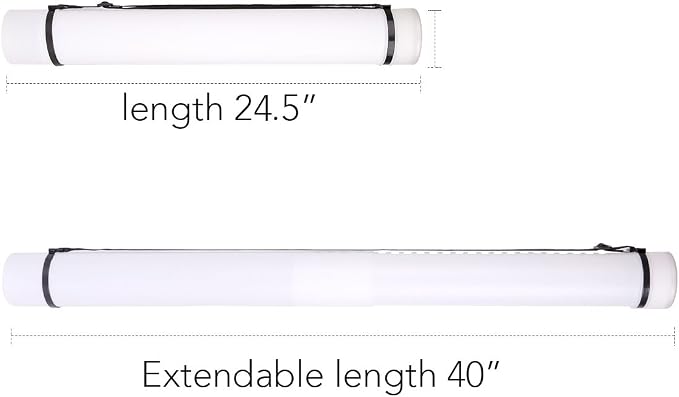 TRANSON 2-pack Durable Poster Storage Tube - Image 2