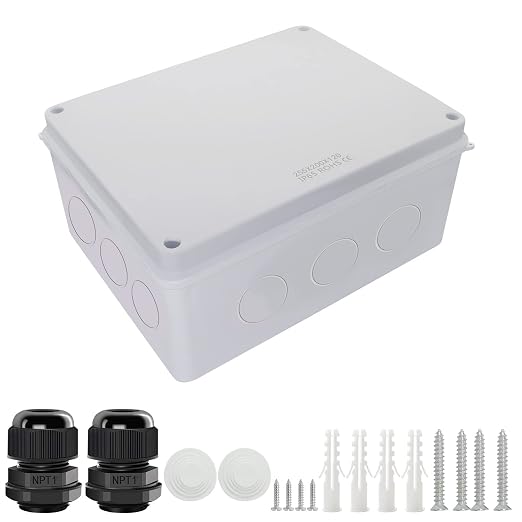 LeMotech Junction Box, Electrical Box IP65 Water Resistant Dustproof ABS by LeMotech