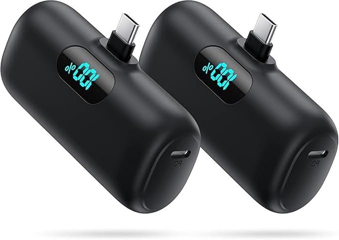 Small Portable Charger for iPhone 17/16/15 Series, 5000mAh 3A PD USB C Power by Kioson