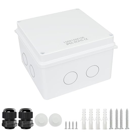LeMotech Junction Box, Electrical Box IP65 Water Resistant Dustproof ABS by LeMotech