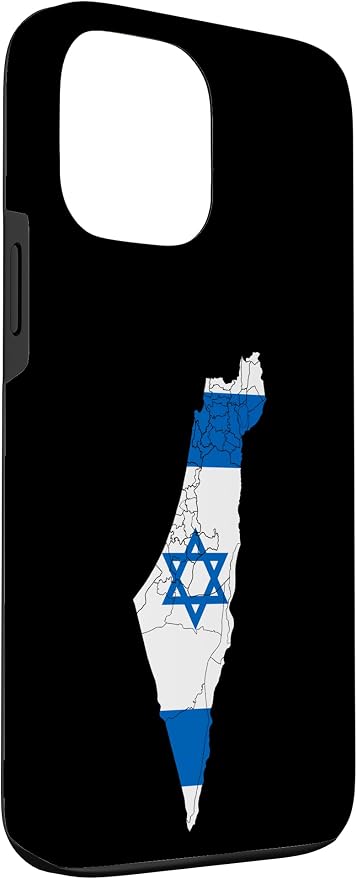 Israel National Flag Distressed Map Case - Image 3
