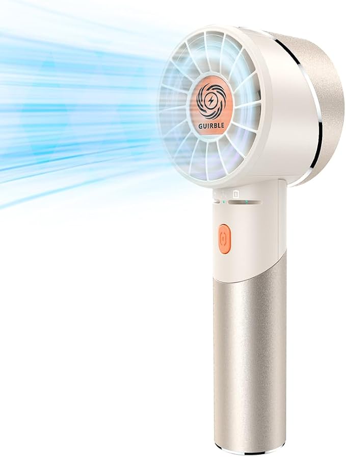 Handheld Fan, Portable Turbo Fan, Powerful Personal Fan, USB Rechargeable Mini by Guirble