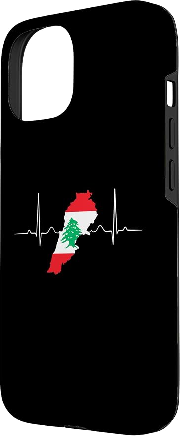 Lebanon Heart Lebanese Heartbeat Vintage Lebanon Map Case - Image 2