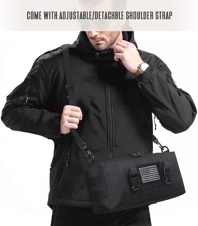 WYNEX Large Molle Pouch, Tactical Molle Bag Vertical Admin Pouch, Modular - Image 7