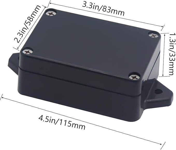 Project Box ABS Black Electrical Boxes IP65 Outdoor Waterproof Box Electronic - Image 2