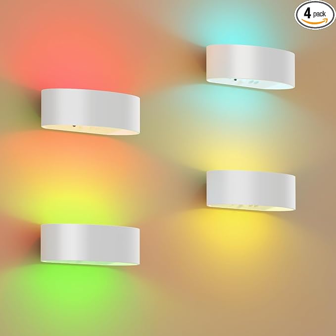Motion Sensor Wall Light, 5000mAh Rechargeable Battery Operated Wall Sconces by WelcometoFULNIX