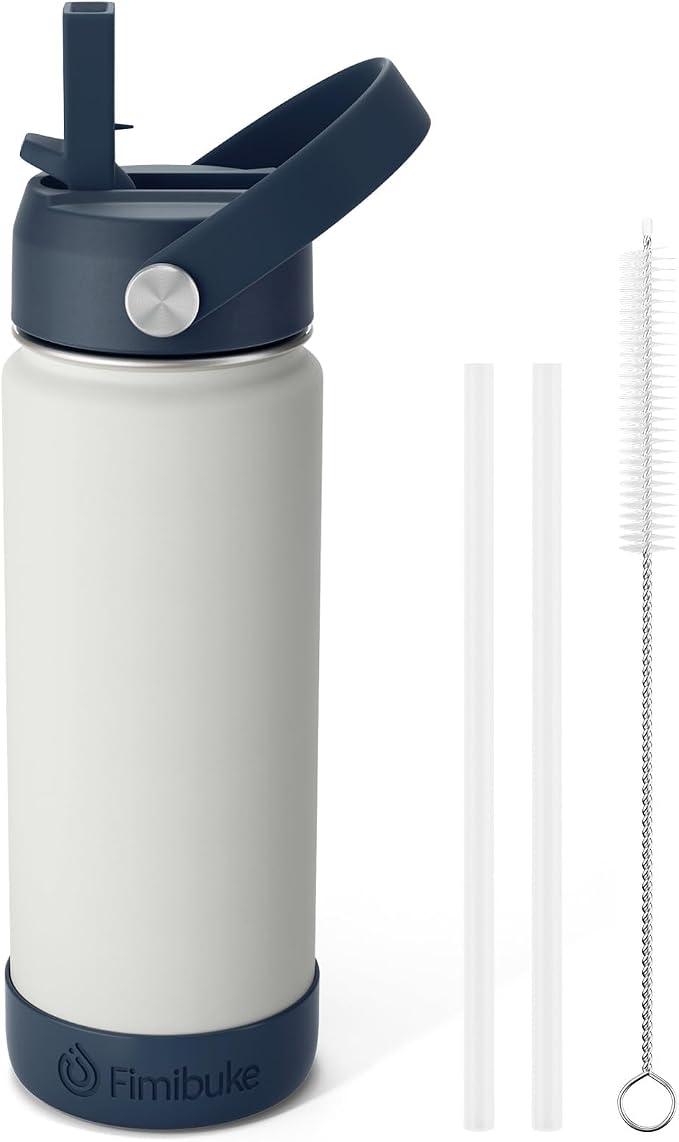 Fimibuke Kids Insulated Water Bottle, 18oz BPA FREE 18/8 Stainless Steel Kids by Fimibuke