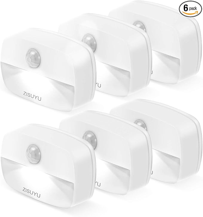 ZISUYU Motion Sensor Light Indoor Led Night Light Stick on Nightlight Battery by WelcometoZISUYUHome