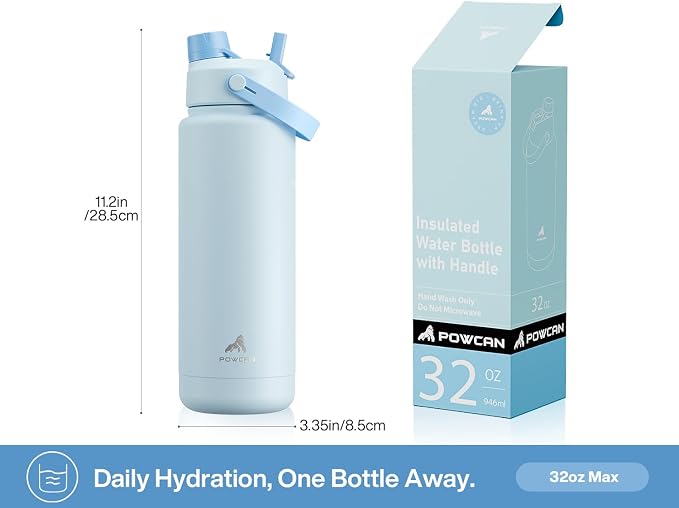 POWCAN 32 oz Insulated Water Bottle - Image 5