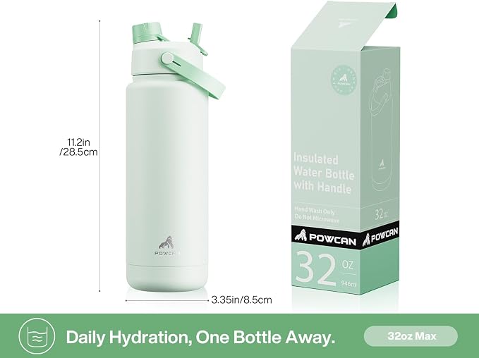 POWCAN 32 oz Insulated Water Bottle - Image 5