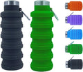 Collapsible Water Bottles，17oz Large capacity Silicone Water Bottle by Ummigi