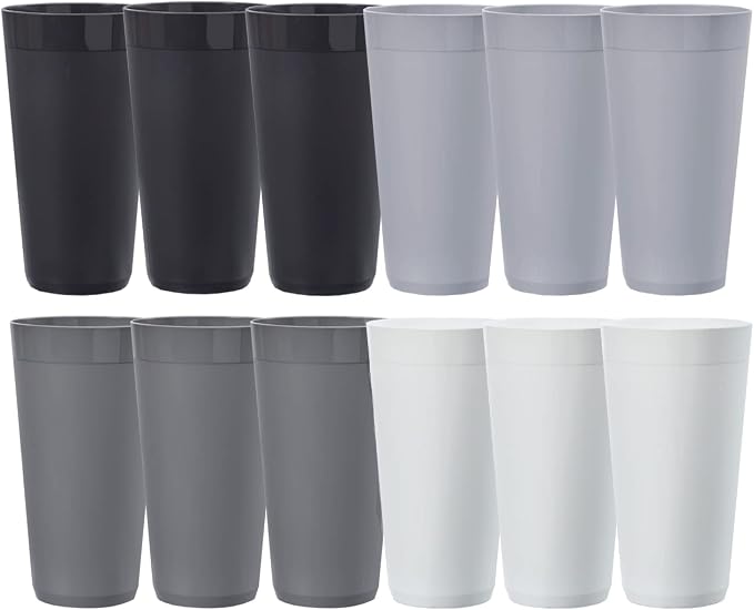 US Acrylic Newport 32 ounce Unbreakable Plastic Stackable Iced-Tea Tumblers in by USAcrylic