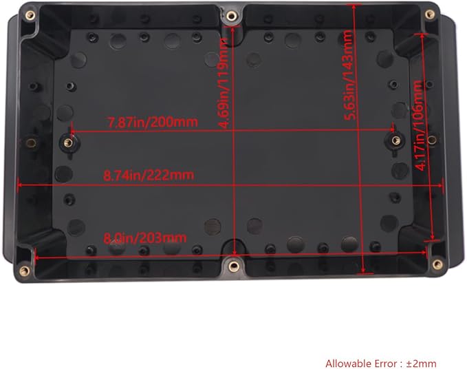 Project Box ABS Black Electrical Boxes IP65 Outdoor Waterproof Box Electronic - Image 4