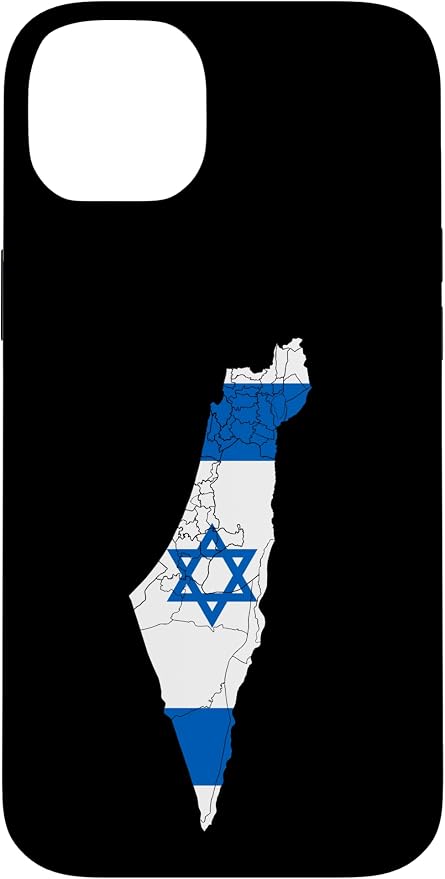 Israel National Flag Distressed Map Case by Unknown
