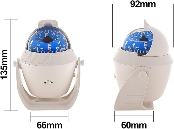 Marine Compass for Boat LED Light Navigation Pivoting Electronic Automotive - Image 2
