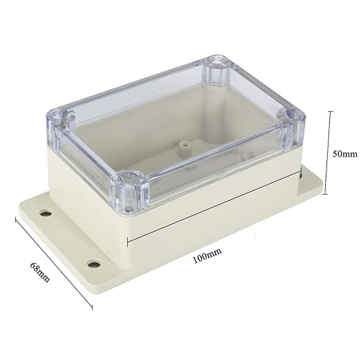 YXQ 100x68x50mm Clear Cover Junction Box Waterproof ABS Project Case Enclosure - Image 2