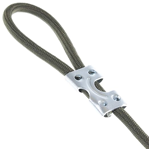 Rope & Cord Metal Clips for Rope, String – Heavy Duty Zinc Plated Double Rope - Image 3