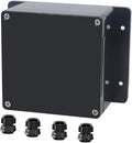 Project Box ABS Black Electrical Boxes IP65 Outdoor Waterproof Box Electronic by Raculety