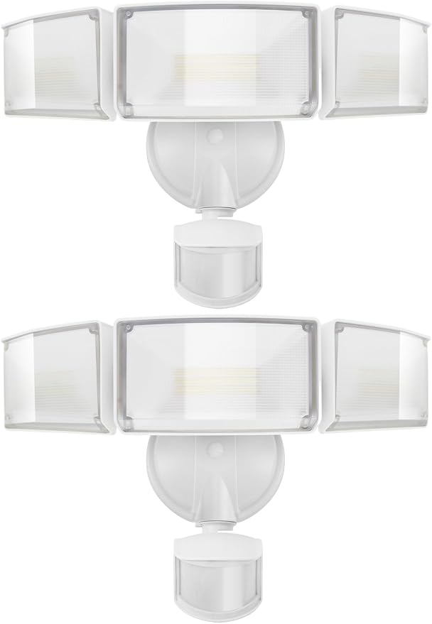 UME 2 Pack 5500LM LED Security Lights Motion Sensor Light Outdoor, 5000K by UME