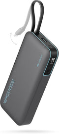 CUKTECH 45W Power Bank 20000mAh, Portable Travel Charger Built-in USB C Cable by CUKTECH