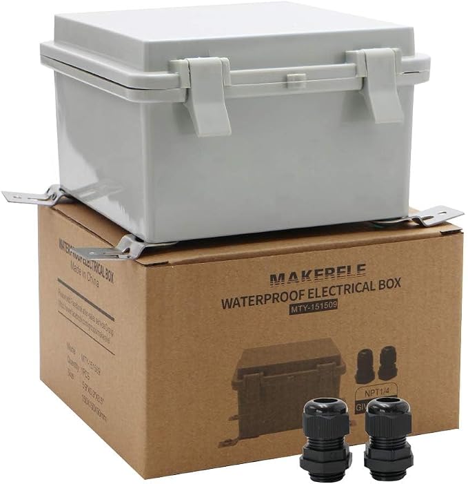 MAKERELE Electrical Weatherproof Outdoor Junction Box Small by MAKERELE