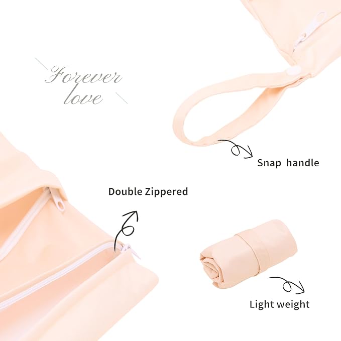 ALVABABY 3pcs Cloth Diaper Wet Dry Bags Waterproof Reusable - Image 2