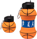 Soccer Water Bottle, 34oz Collapsible Silicone BPA-Free Kids Sports Bottle by Unknown