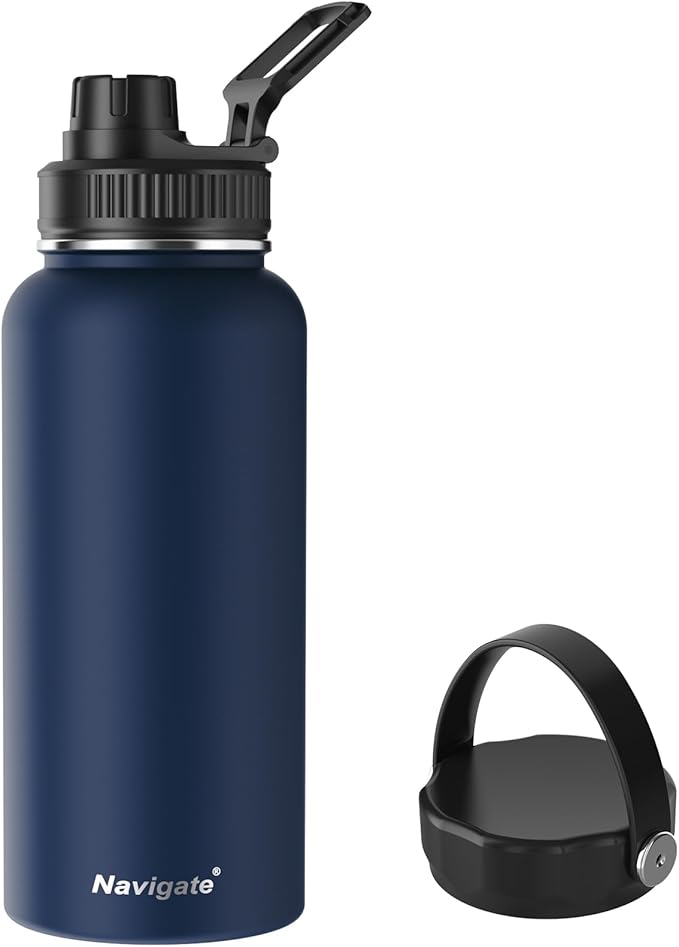 Navigate 32 oz Insulated Stainless Steel Sports Water Bottle by Navigate