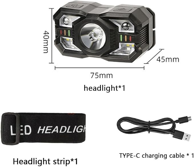 Skylla Headlamp Rechargeable, 1200 Lumen Ultra Bright LED Head Lamp Flashlight - Image 7