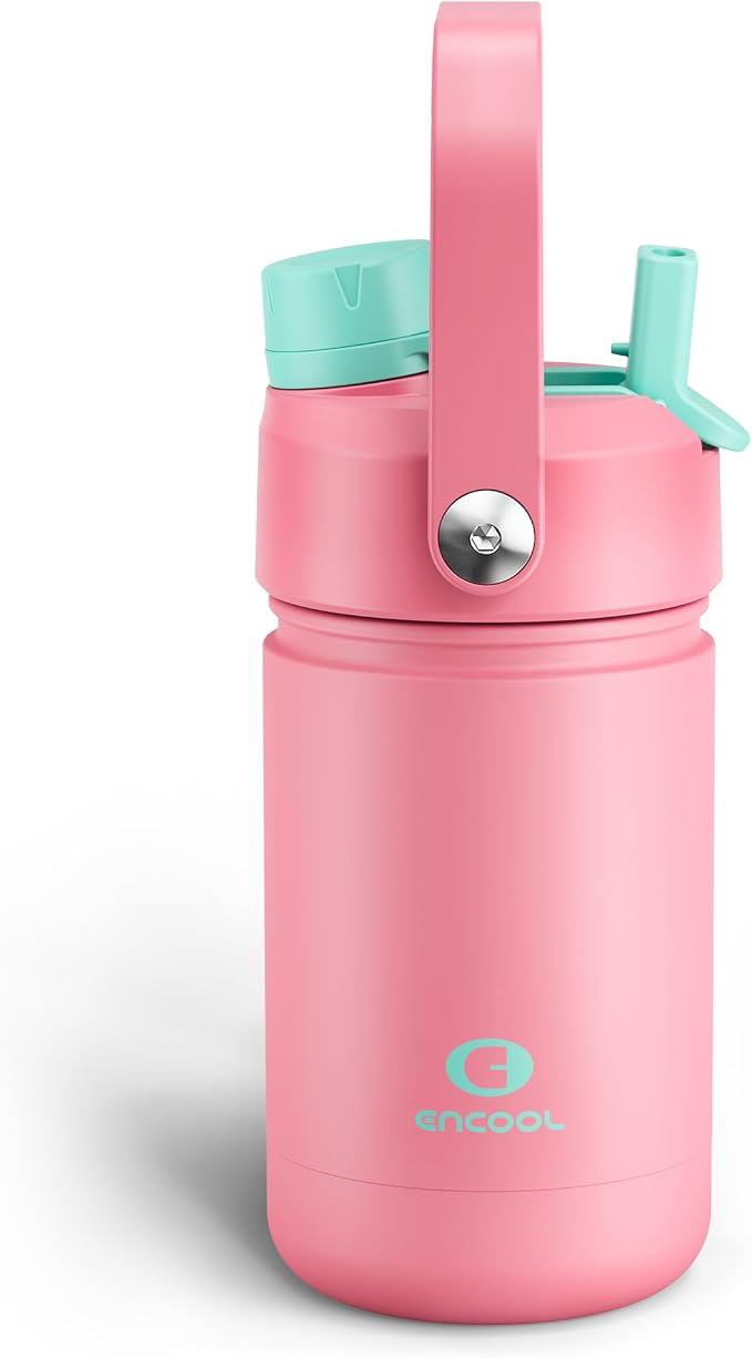 ENCOOL Kids Insulated Water Bottle - 12oz Stainless Steel Water Bottle with by ENCOOL