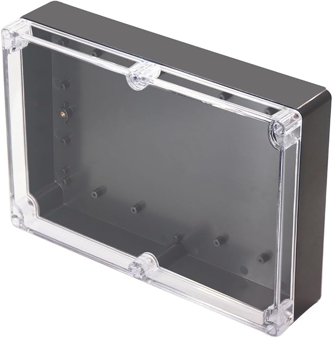 Project Box IP65 Waterproof Junction Box ABS Plastic Black Electrical Boxes DIY by Otdorpatio