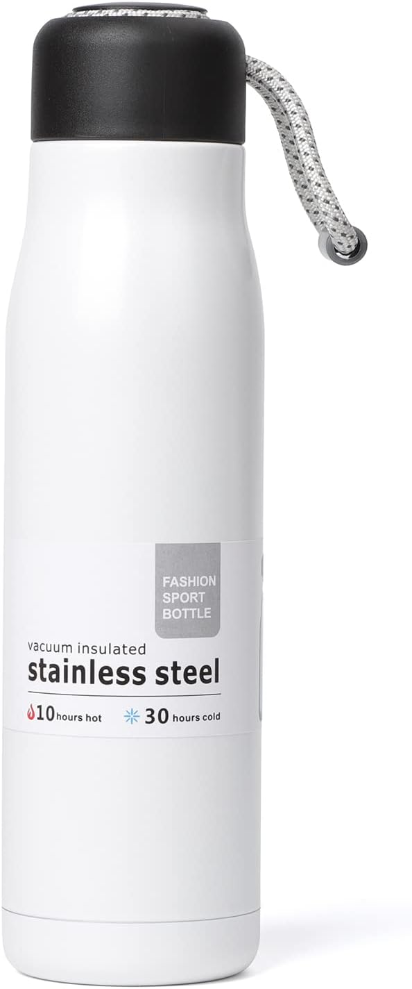 Water Bottle with Portable Lid Metal Vacuum Insulated Stainless Steel | by Dusgut
