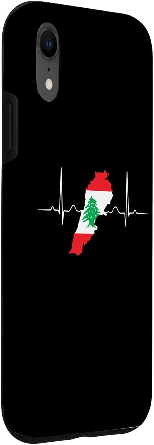 Lebanon Heart Lebanese Heartbeat Vintage Lebanon Map Case - Image 3