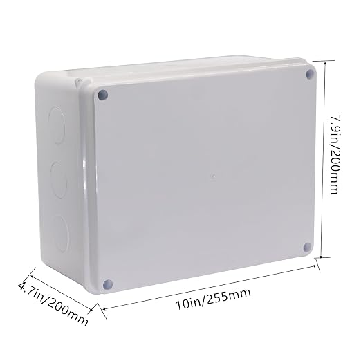 Junction Box, Reserved Holes Electrical Boxes Waterproof IP65 ABS Plastic - Image 2