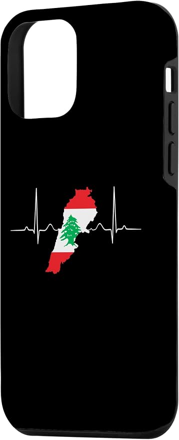 Lebanon Heart Lebanese Heartbeat Vintage Lebanon Map Case - Image 2