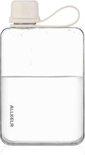 Portable Flat Water Bottle, BPA Free Reusable Tritan Plastic Travel Water by ALLKELR
