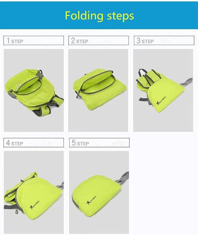 Geboldil Men's and women's waterproof backpack traveling backpack green - Image 7