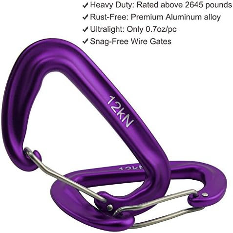 12kN 3.2"x2" Heavy-Duty Carabiner Clips - Image 2
