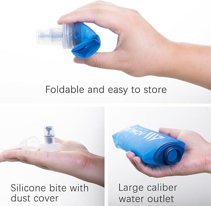 AONIJIE TPU Soft Flask Water Bottle Collapsible Running Flask - Image 7