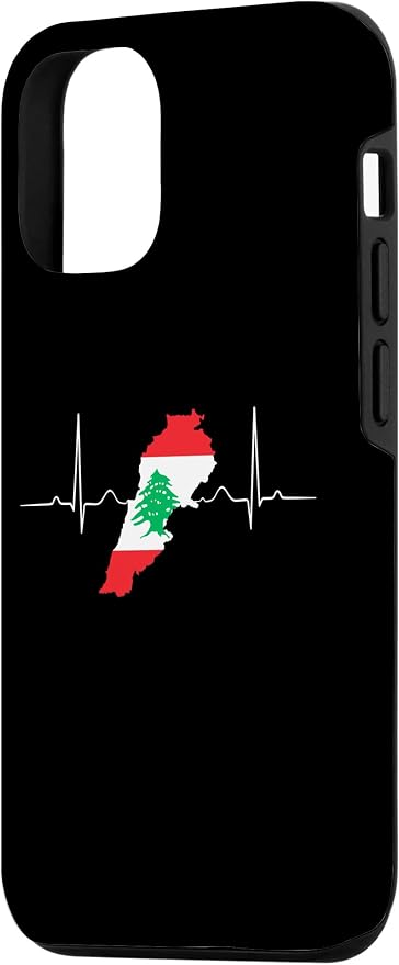 Lebanon Heart Lebanese Heartbeat Vintage Lebanon Map Case - Image 2
