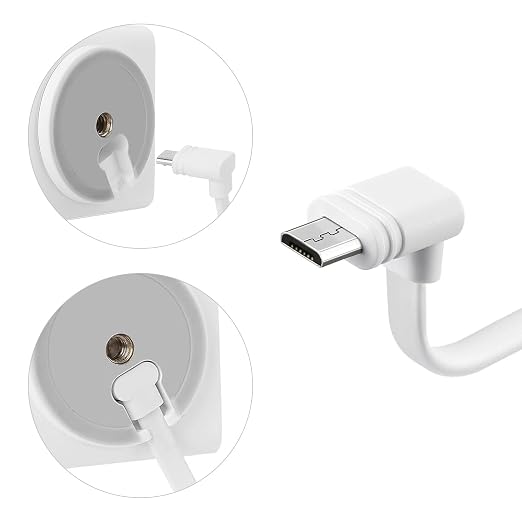 30 ft Extension Cable for WYZE Cam Pan V3, 90 Degree Micro to USB Power Cord - Image 5