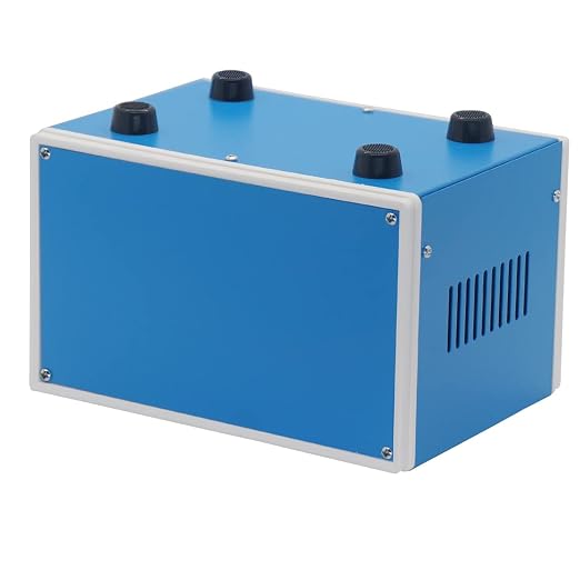 Zulkit Electronic Enclosures Blue Metal Enclosure Project Case DIY Box Junction - Image 3