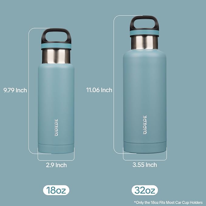 BJPKPK Insulated Water Bottle 18OZ Stainless Steel Water Bottle - Image 3