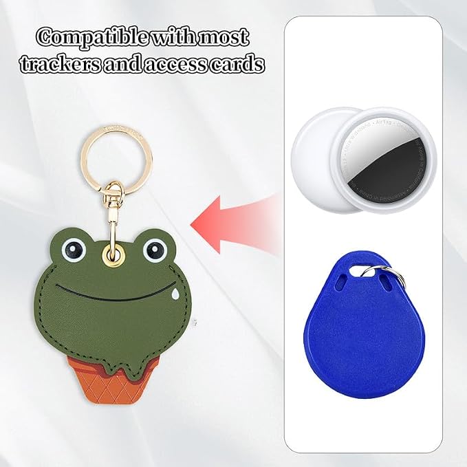 Leather Keychain Case Holder Compatible - Image 4