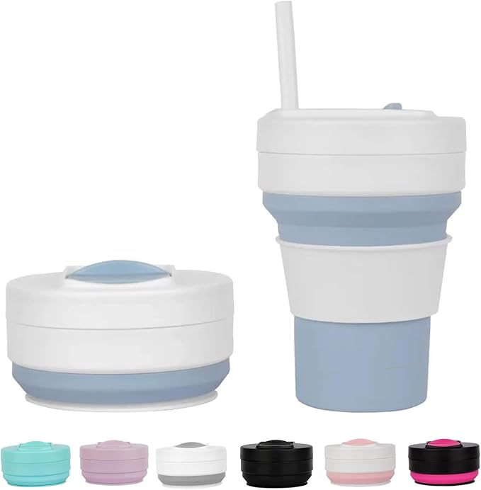 Silicone Foldable Drinking Cup for Camping Hiking, Portable Silicone Water by Unknown