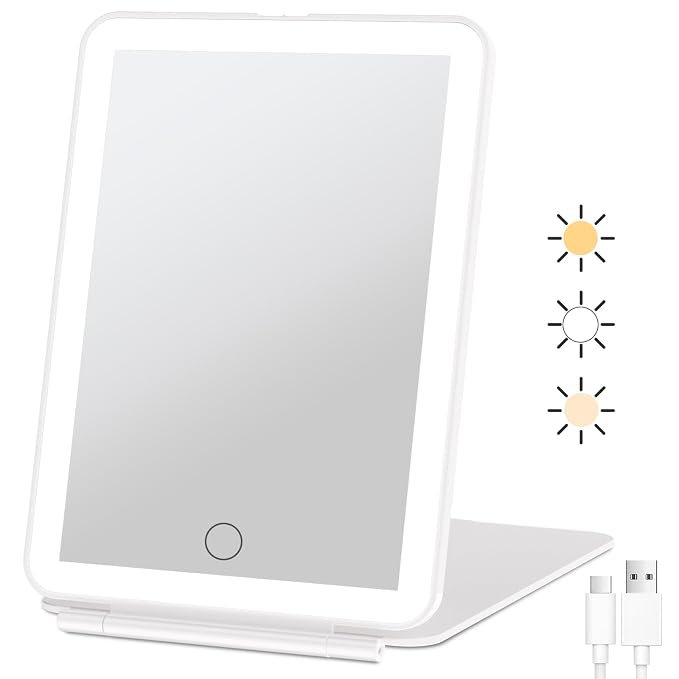 FUNTOUCH Rechargeable Travel Makeup Mirror by FUNTOUCH