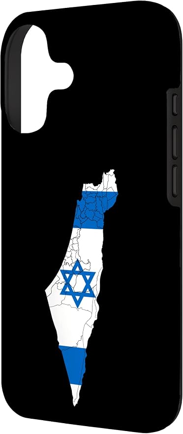 Israel National Flag Distressed Map Case - Image 2