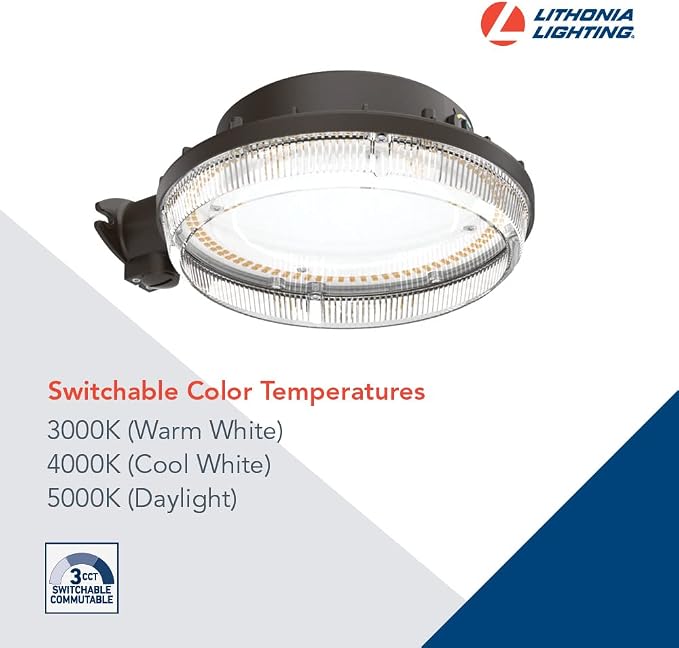 Lithonia Lighting BarnGuard LED Barn Light, Dusk to Dawn Outdoor Lighting - Image 3