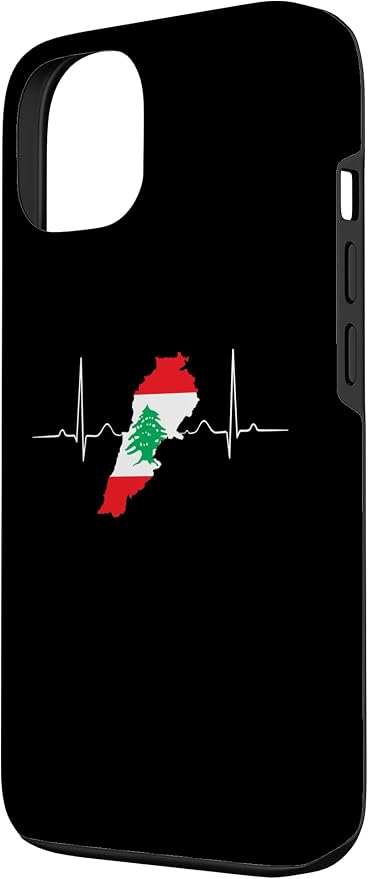 Lebanon Heart Lebanese Heartbeat Vintage Lebanon Map Case - Image 2