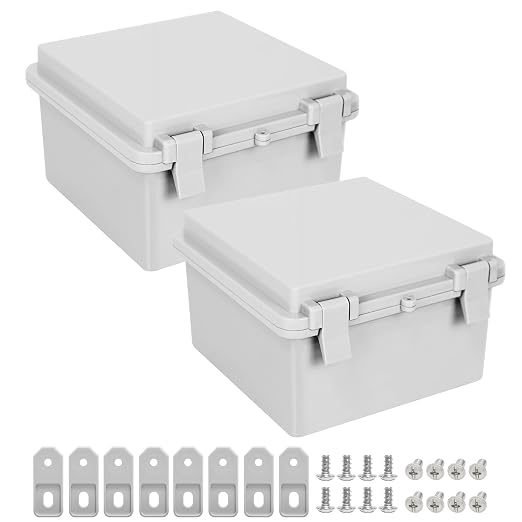 Junction Box, ABS Plastic IP65 Waterproof Dustproof Universal Electrical by LMioEtool